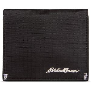 Eddie Bauer Men Signature Passcase Wallet(Ripstop Nylon – Black)