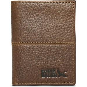 Eddie Bauer Men Signature Trifold Wallet(Rugged Leather – Tan)