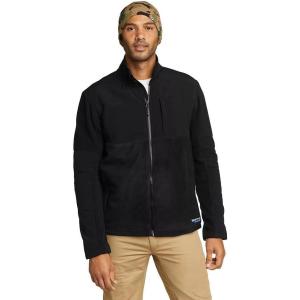 Eddie Bauer Men’s Cascadia Full-Zip Fleece Jacket(Black)