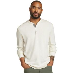 Eddie Bauer Men’s Classic Fit Favorite Long-Sleeve Thermal Henley Shirt(Undyed)