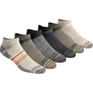 Eddie Bauer Men’s Dura Dri Moisture Control 6-pair Low Cut Socks(Olive Assorted (6 Pairs))