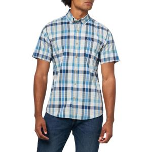 Eddie Bauer Men’s Mr Short Sleeve Voyager Flex Shirt(Clover)