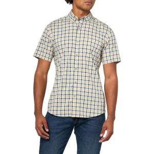 Eddie Bauer Men’s Mr Short Sleeve Voyager Flex Shirt(Dijon)