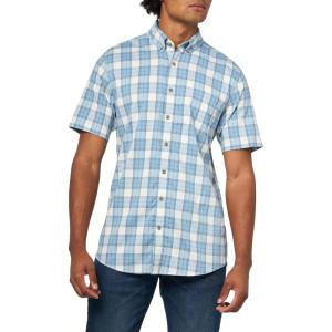 Eddie Bauer Men’s Mt Ss Voyager Flex Shirt(Blue Fog)