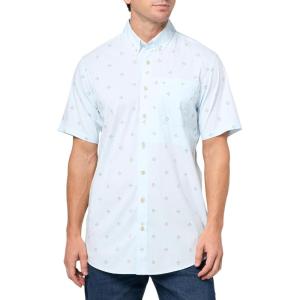 Eddie Bauer Men’s Mt Ss Voyager Flex Shirt(Light Blue)