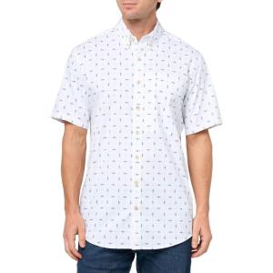 Eddie Bauer Men’s Mt Ss Voyager Flex Shirt(Light Ivory)