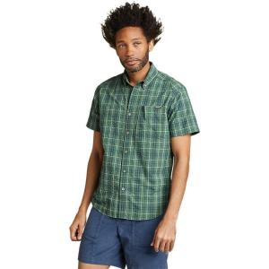 Eddie Bauer Men’s Pack It Seersucker Short-Sleeve Shirt(Irish Green)
