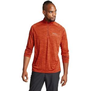 Eddie Bauer Men’s Resolution Long-Sleeve 1/4-Zip(Copper)