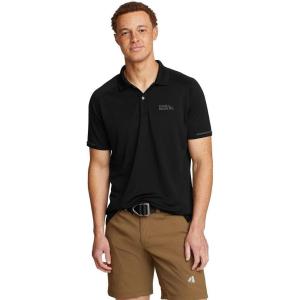 Eddie Bauer Men’s Resolution Pro Short-Sleeve Polo 2.0(Black)