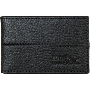 Eddie Bauer Men’s Rugged Leather Bifold Wallet | Money Clip | RFID Protection | ID Window | Genuine Leather | EDC(Rugged Leather – Black w/ Money Clip)