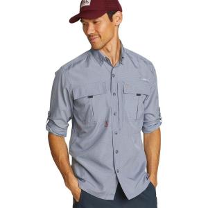 Eddie Bauer Men’s UPF Guide 2.0 Long-Sleeve Shirt(Dusted Indigo)