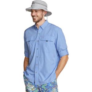 Eddie Bauer Men’s UPF Guide 2.0 Long-Sleeve Shirt(Lapis Blue)