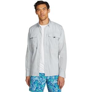 Eddie Bauer Men’s UPF Guide 2.0 Long-Sleeve Shirt(Light Gray)