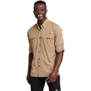 Eddie Bauer Men’s UPF Guide 2.0 Long-Sleeve Shirt(Tawny)