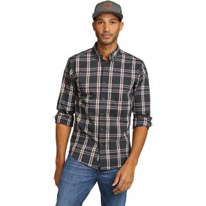 Eddie Bauer Men’s Voyager Flex Long-Sleeve Shirt(Carbon)