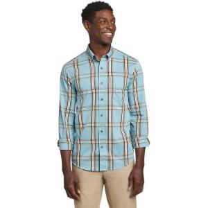 Eddie Bauer Men’s Voyager Flex Long-Sleeve Shirt(Coast)