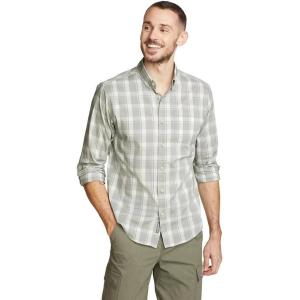 Eddie Bauer Men’s Voyager Flex Long-Sleeve Shirt(Herb)