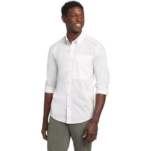 Eddie Bauer Men’s Voyager Flex Long-Sleeve Shirt(White)