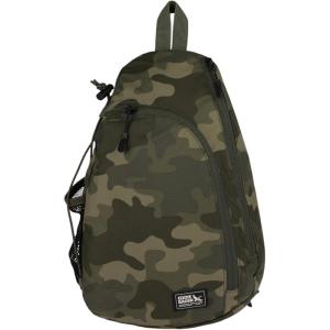 Eddie Bauer Ripstop 8L Shoulder Sling Pack with Padded Air-Mesh Adjustable Crossbody Strap for Right or Left Handed Fit – Black(Camo)