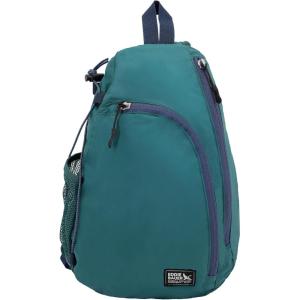 Eddie Bauer Ripstop 8L Shoulder Sling Pack with Padded Air-Mesh Adjustable Crossbody Strap for Right or Left Handed Fit – Black(Dark Evergreen)