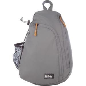 Eddie Bauer Ripstop 8L Shoulder Sling Pack with Padded Air-Mesh Adjustable Crossbody Strap for Right or Left Handed Fit – Black(Slate)