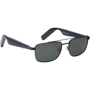 Eddie Bauer Smart Glasses for Men Bluetooth Smart Glasses with UV400 Polarized Lenses, Open Ear Speakers & Microphone Navigator (Standard)(Navigator – Standard)