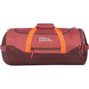 Eddie Bauer Stowaway Packable Duffel Bag | Travel | Foldable | Lightweight | Durable | Ripstop Polyester | 23″ Length | 45L Capacity(Maroon)