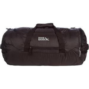 Eddie Bauer Stowaway Packable Duffel Bag | Travel | Foldable | Lightweight | Durable | Ripstop Polyester | 23″ Length | 45L Capacity(Onyx)