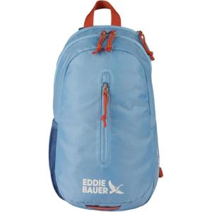 Eddie Bauer Stowaway Packable Sling Bag | Foldable | Travel | Outdoor | Lightweight | Compact | Everyday Carry | Ripstop Nylon | 10L – Dark Smoke(Coast Blue)