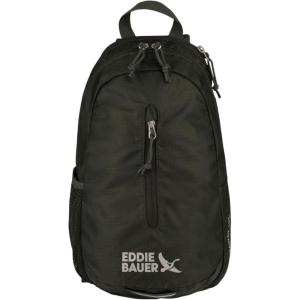 Eddie Bauer Stowaway Packable Sling Bag | Foldable | Travel | Outdoor | Lightweight | Compact | Everyday Carry | Ripstop Nylon | 10L – Dark Smoke(Dark Forest)