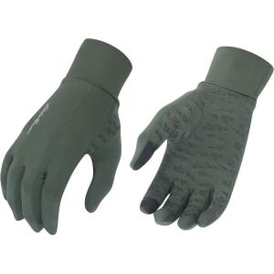 Eddie Bauer Touchscreen Warm Running Glove Liners, Standard Men’s and Women’s Cool Weather Gloves, Assorted Colors, SM-XL(Dark Green)