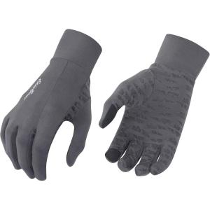 Eddie Bauer Touchscreen Warm Running Glove Liners, Standard Men’s and Women’s Cool Weather Gloves, Assorted Colors, SM-XL(Light Grey)