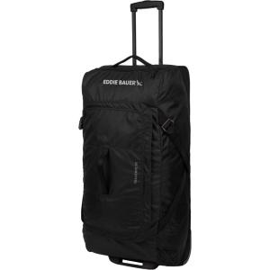 Eddie Bauer Traverse Luggage | Roller Wheels | Telescoping Handle | Travel | Vacation | Ripstop Nylon – Black, 31″(Black)