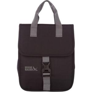 Eddie Bauer Varsity Lunch Bag | Reusable | Cooler | Lunch Box | Picnic | Work | Travel | Leakproof | Beach | Vacation | Camping – Field Gold(Fold Over – Black)