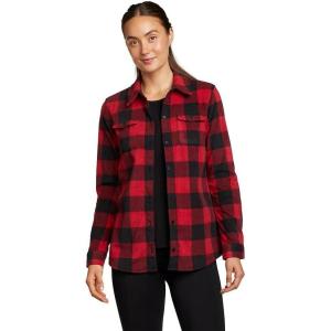 Eddie Bauer Women’s Fast Fleece Shirt(Scarlet)