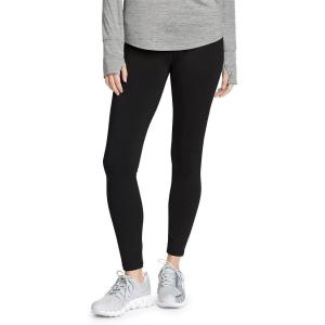 Eddie Bauer Women’s Glacier Peak Fleece-Lined Tights(Black)