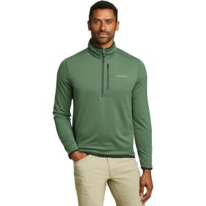 Eddie Bauer mens Activator Grid Long-sleeve Half-zip Fleece(Irish Green)