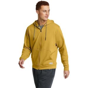 Eddie Bauer mens Camp Fleece Fz Hood(Antique Gold)
