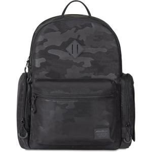 NOJO Eddie Bauer Cascade Backpack Diaper Bag(Camo – Black & Gray)