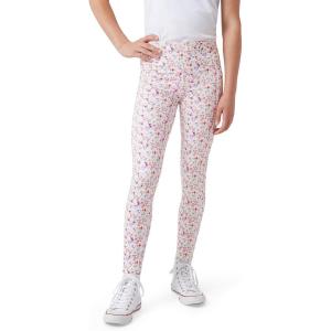 Eddie Bauer Girls’ Leggings – Performance Stretch Activewear Leggings – Yoga Pants with Pocket for Girls (5-16)(Bright White)