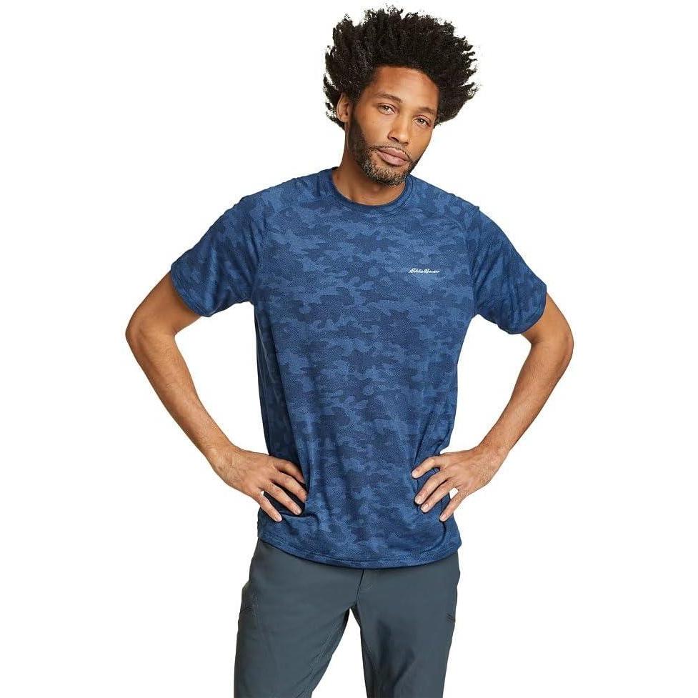 imageEddie Bauer Mens Resolution Jacquard TShirtBrilliant Blue