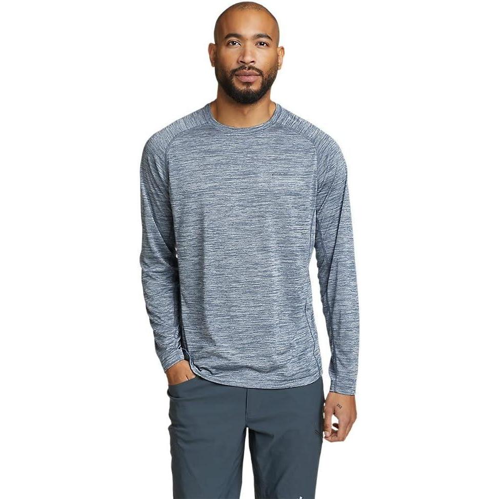imageEddie Bauer Mens Resolution LongSleeve TShirtBlue Haze