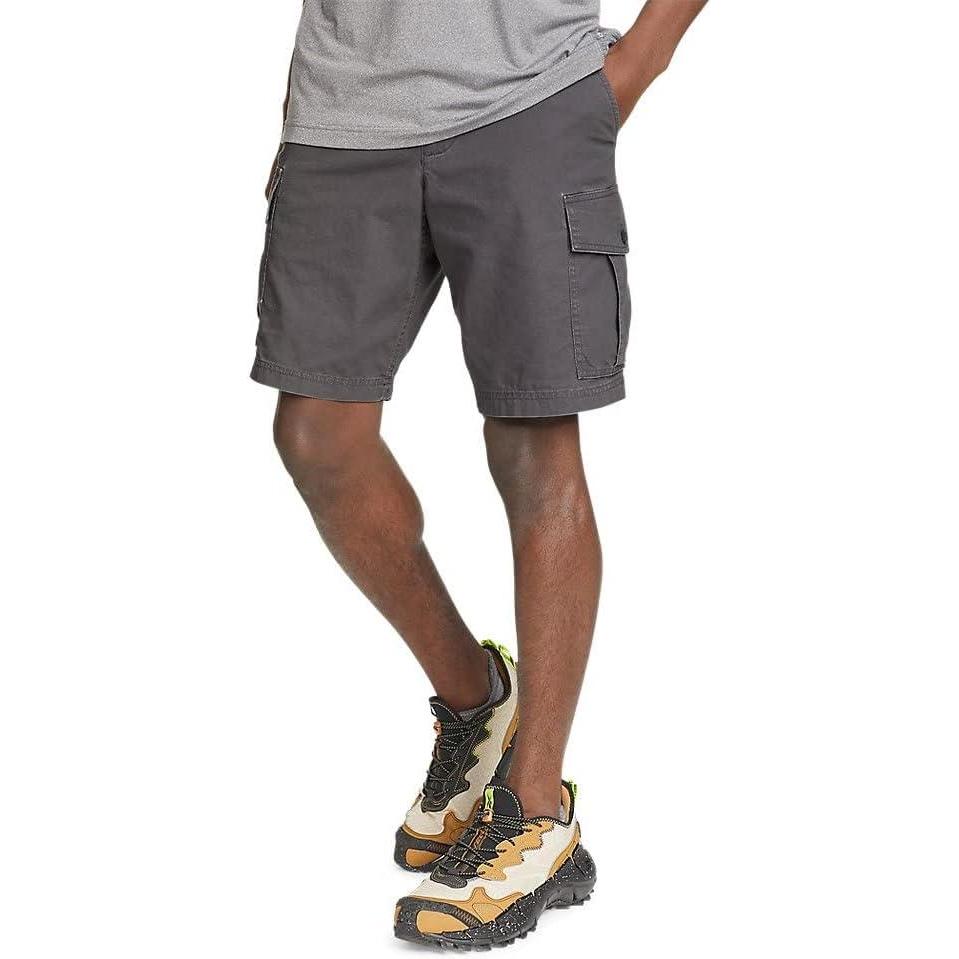 imageEddie Bauer Mens Timber Edge Ripstop 20 Cargo ShortsCarbon