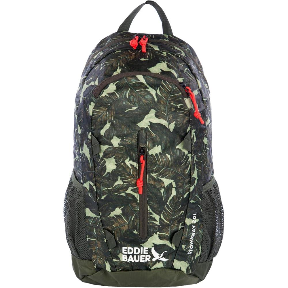 imageEddie Bauer Stowaway Packable Backpack  Travel  Outdoor  Lightweight  Foldable  Durable  Ripstop Polyester  30L  Dark SmokeDark Loden