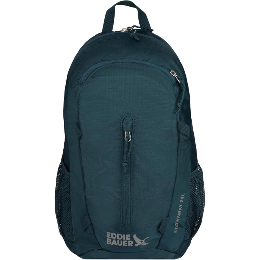 imageEddie Bauer Stowaway Packable Backpack  Travel  Outdoor  Lightweight  Foldable  Durable  Ripstop Polyester  30L  Dark SmokeMarine