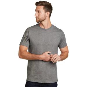 Eddie Bauer Men’s Legend Wash 100% Cotton Short-Sleeve Classic T-Shirt(Med Htr Gray)