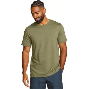 Eddie Bauer Men’s Legend Wash 100% Cotton Short-Sleeve Classic T-Shirt(Olive)