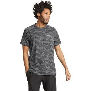 Eddie Bauer Men’s Resolution Jacquard T-Shirt(Charcoal Htr)