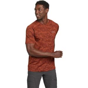 Eddie Bauer Men’s Resolution Jacquard T-Shirt(Red Clay)