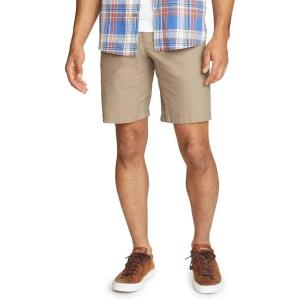Eddie Bauer Men’s Voyager Flex 10″ Chino Shorts(Light Khaki)